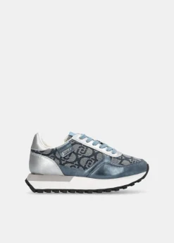 Sneakers con monogram jacquard