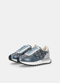 Sneakers con monogram jacquard