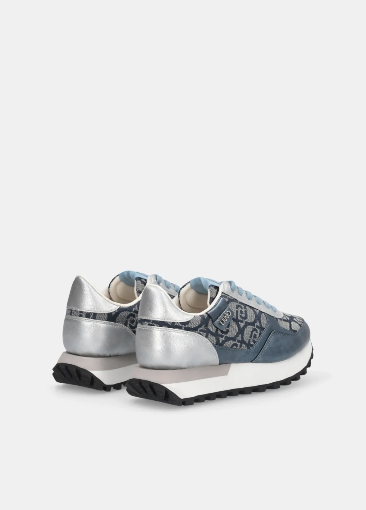 Sneakers con monogram jacquard