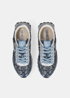Sneakers con monogram jacquard