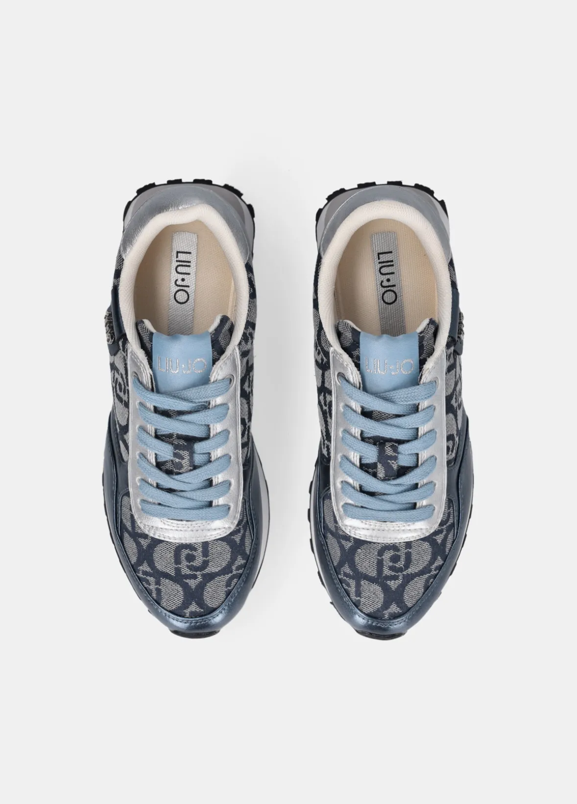 Sneakers con monogram jacquard
