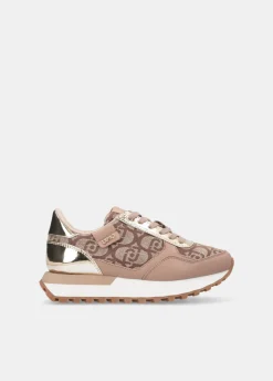 Sneakers con monogram jacquard