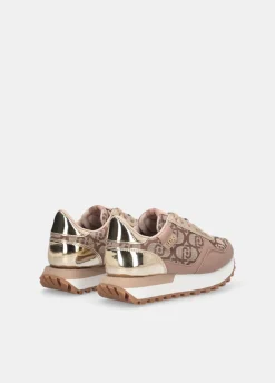 Sneakers con monogram jacquard