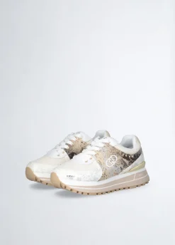 Sneakers con stampa pitone