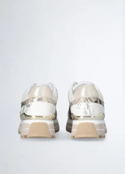 Sneakers con stampa pitone