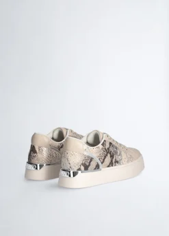 Sneakers con stampa pitone