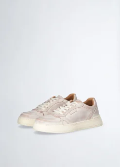 Sneakers da uomo in pelle délavé