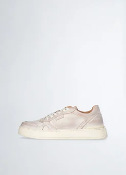 Sneakers da uomo in pelle délavé