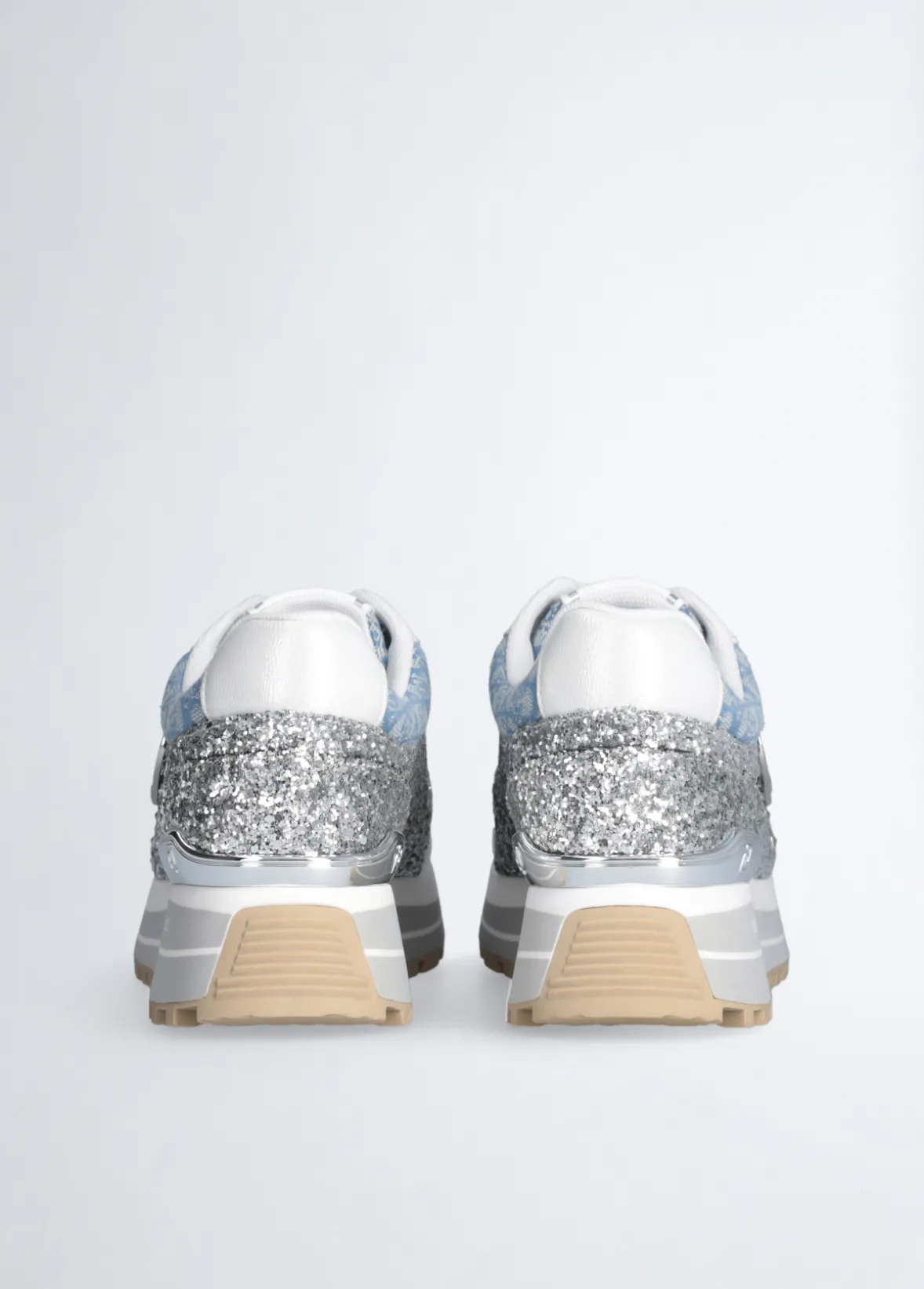 Sneakers in glitter e monogram