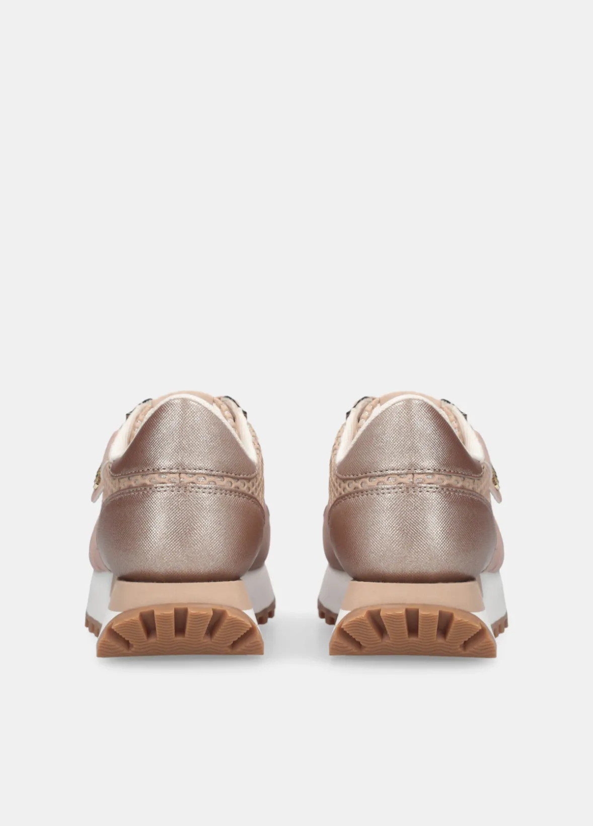 Sneakers in glitter mesh