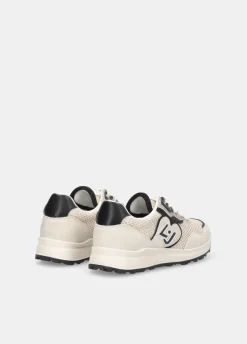 Sneakers in glitter mesh