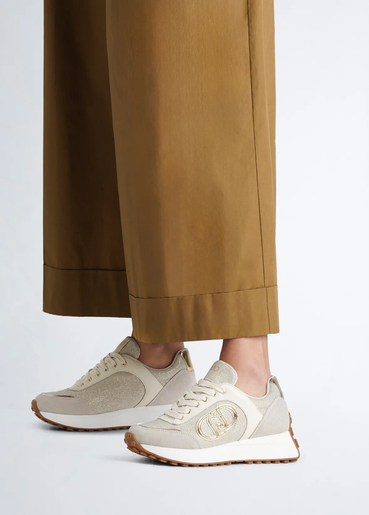 Sneakers in lurex