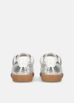 Sneakers in pelle crackle laminata