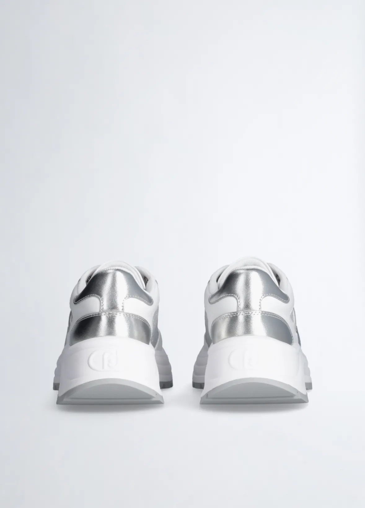 Sneakers in pelle e lurex