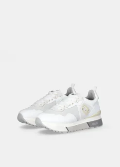 Sneakers in pelle e mesh