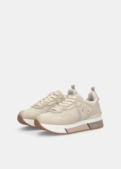 Sneakers in pelle e mesh