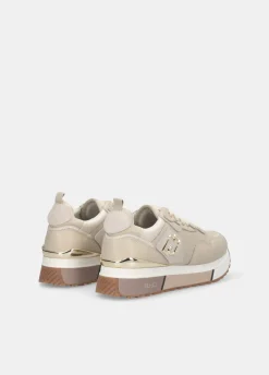 Sneakers in pelle e mesh