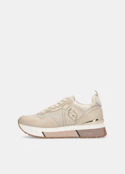 Sneakers in pelle e mesh