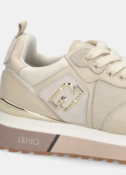 Sneakers in pelle e mesh