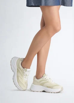 Sneakers in suede e brighty mesh