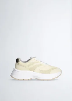 Sneakers in suede e brighty mesh