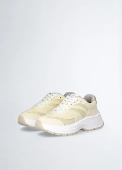 Sneakers in suede e brighty mesh
