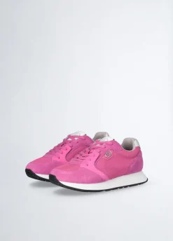 Sneakers in suede e brighty mesh