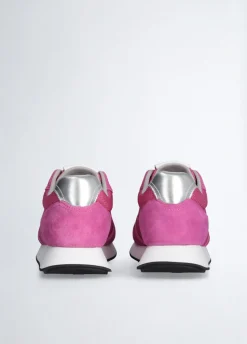 Sneakers in suede e brighty mesh