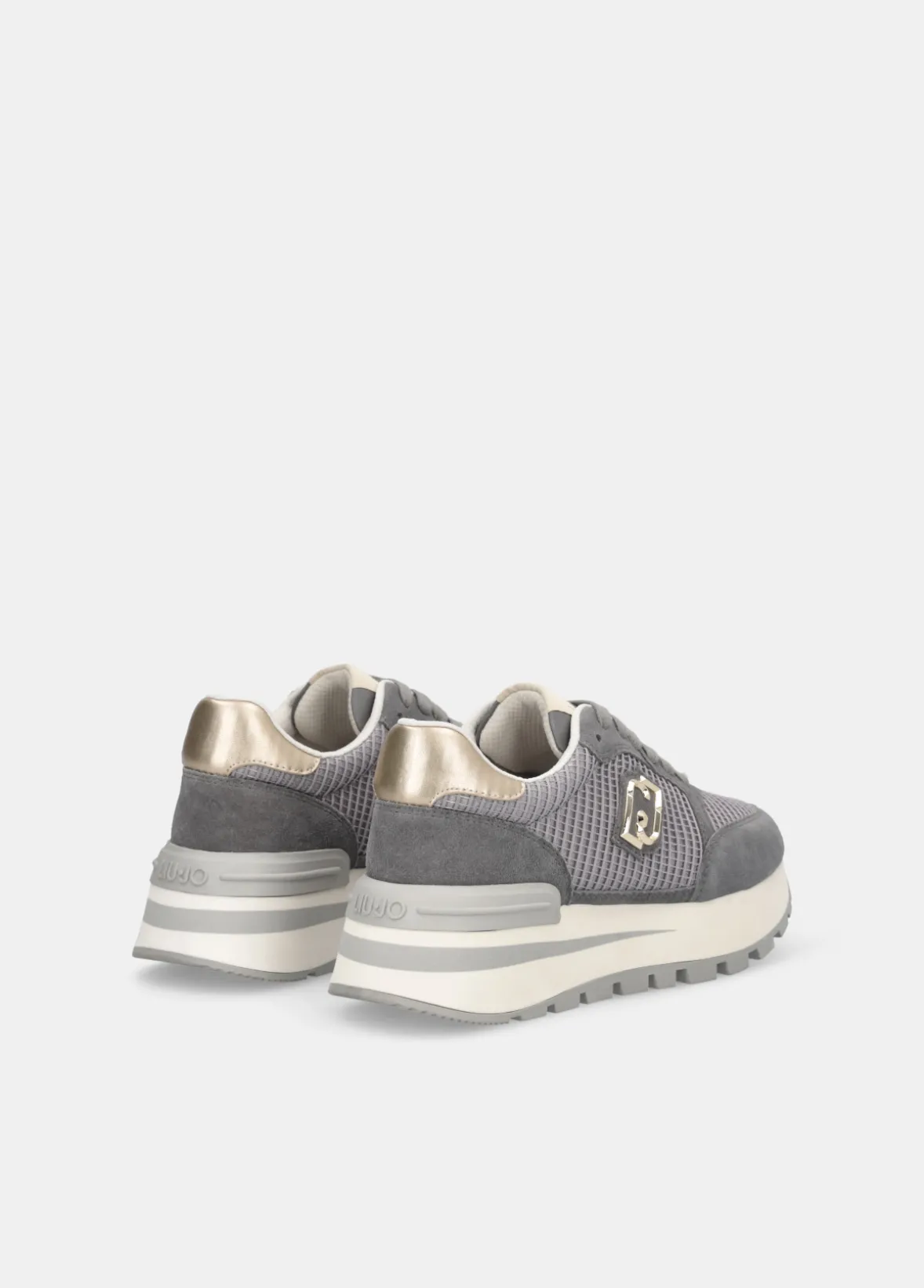 Sneakers in suede e mesh