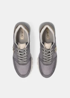 Sneakers in suede e mesh