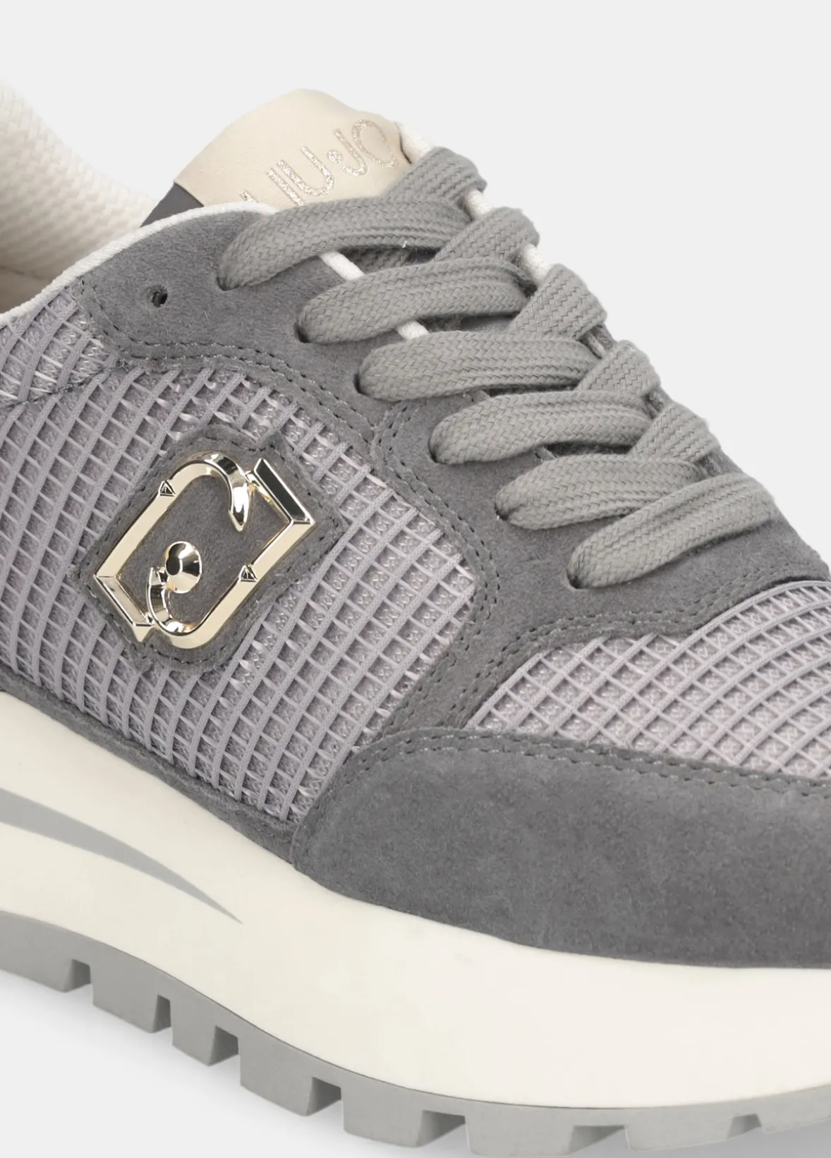 Sneakers in suede e mesh