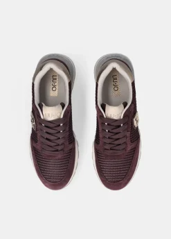 Sneakers in suede e mesh