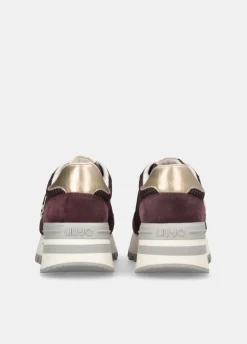 Sneakers in suede e mesh