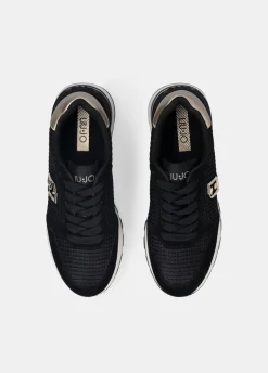 Sneakers in suede e mesh