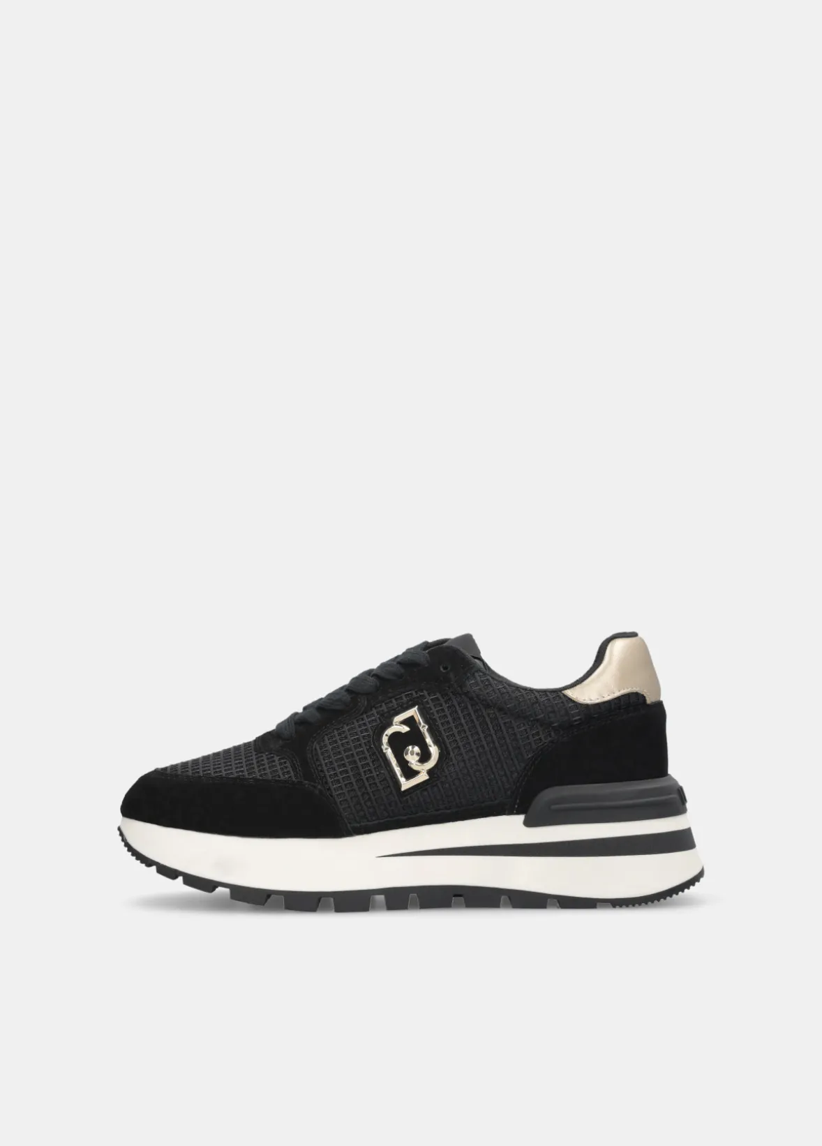 Sneakers in suede e mesh