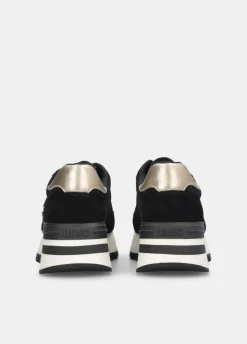 Sneakers in suede e mesh