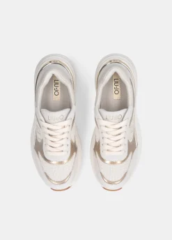Sneakers in suede e mesh