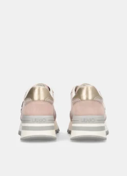 Sneakers in suede e mesh