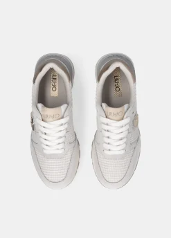 Sneakers in suede e mesh