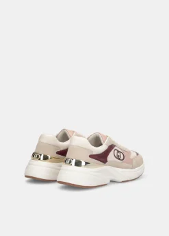 Sneakers in suede e nylon