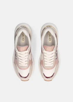 Sneakers in suede e nylon