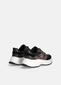 Sneakers in suede e pelle