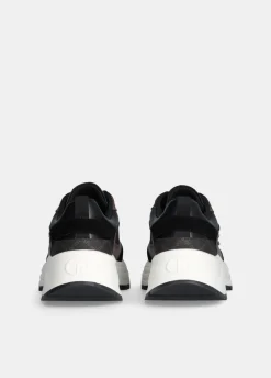 Sneakers in suede e pelle