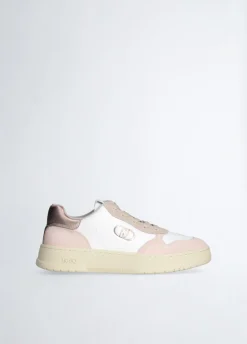 Sneakers in suede e pelle