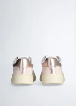 Sneakers in suede e pelle