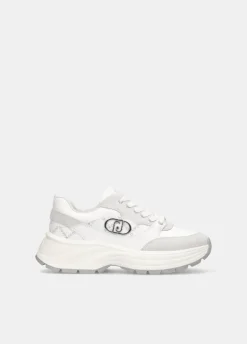 Sneakers in suede e pelle