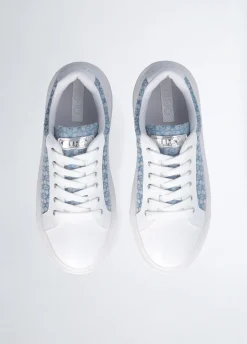 Sneakers monogram in pelle