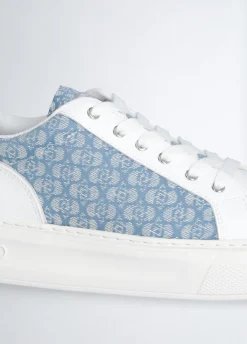 Sneakers monogram in pelle