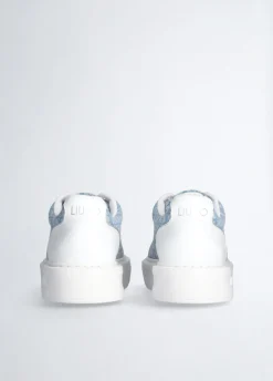Sneakers monogram in pelle