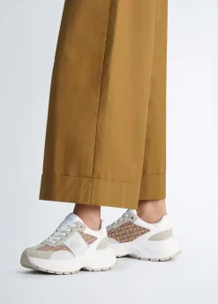 Sneakers monogram in suede